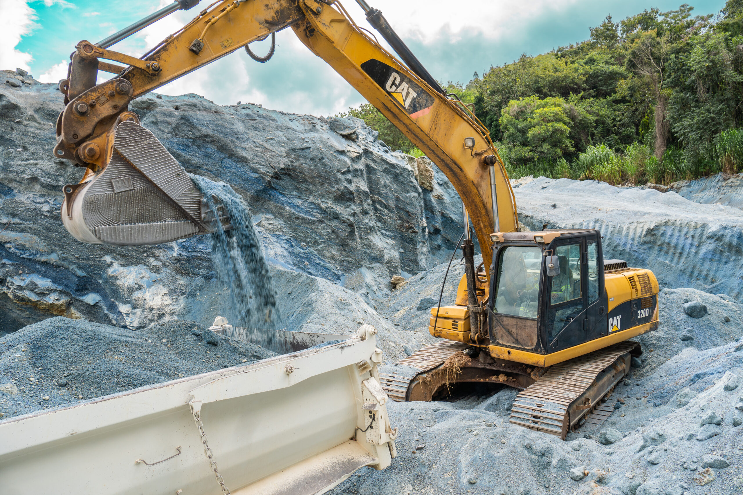 depósito de silicato de magnésio da Olivina Azul